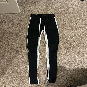 Black and White Men's Joggers